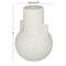CosmoLiving by Cosmopolitan White Ceramic Modern Vase, 8" x 11"